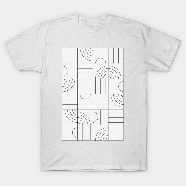 My Favorite Geometric Patterns No.19 - White T-Shirt by ZoltanRatko